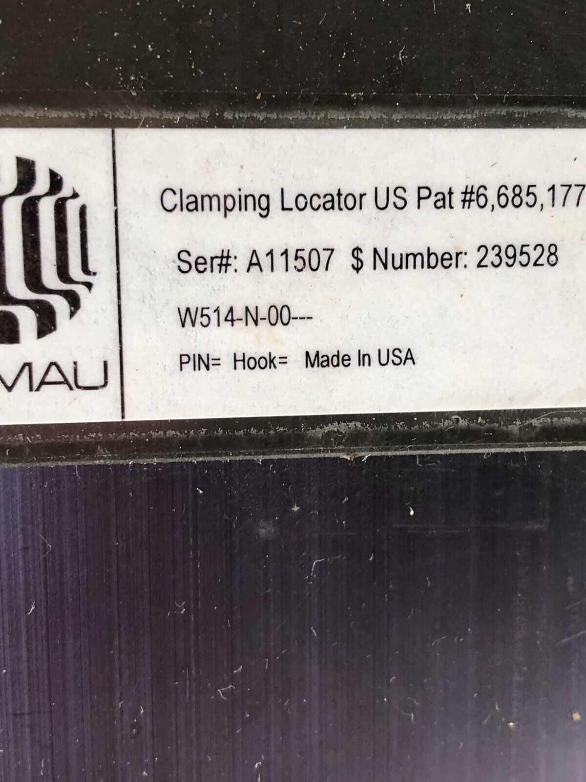 N950529 Comau W999-00569 W514-N-00 Pneumatic Hook Pin Clamp,N950529 239528,Dd