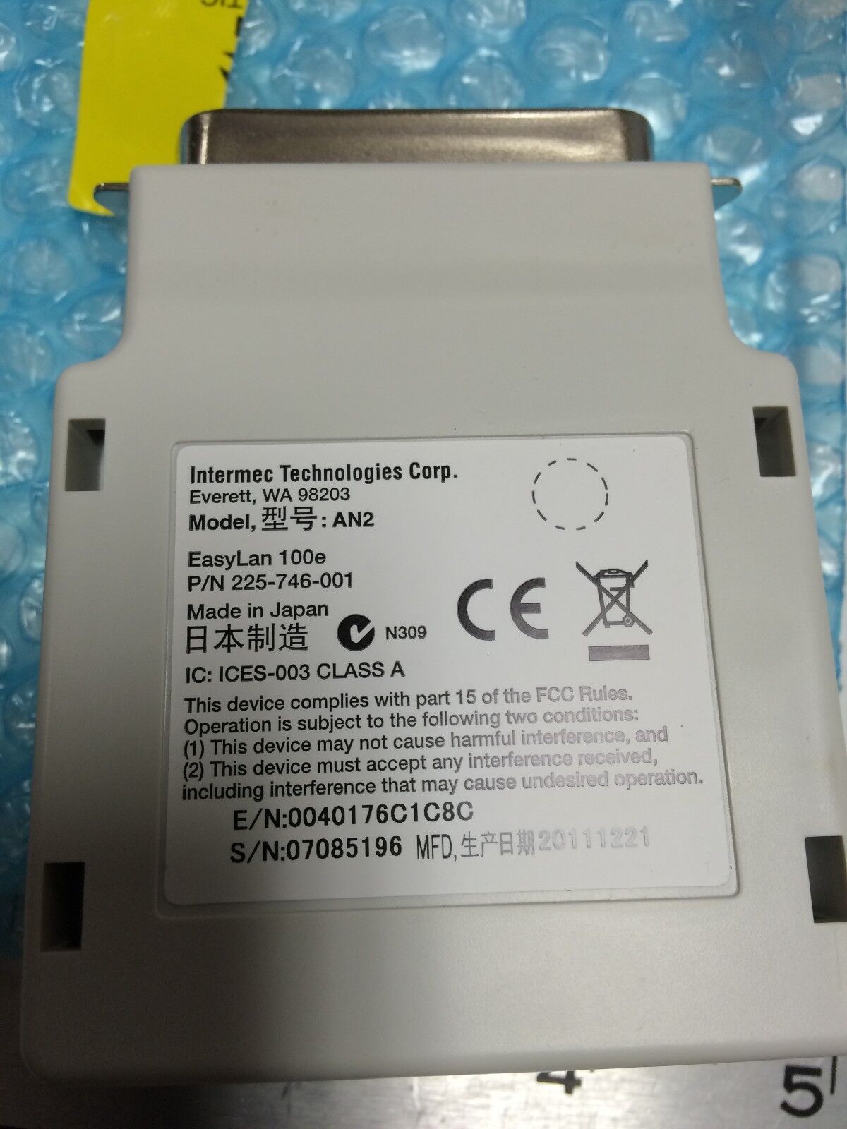 New Intermec 225-746-001 Intermec An2,Intermec Easylan 100E Ethernet Adapter,Cf
