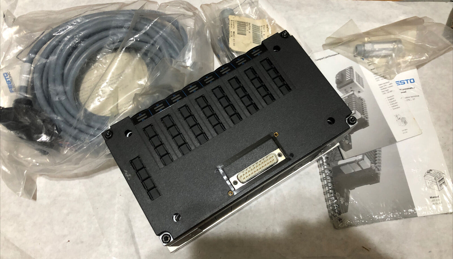 New Festo Cpv18-Ge-Mp-8,007234,Cpv18-Vi 24Vdc, Pneumatic Block Valve,Bg
