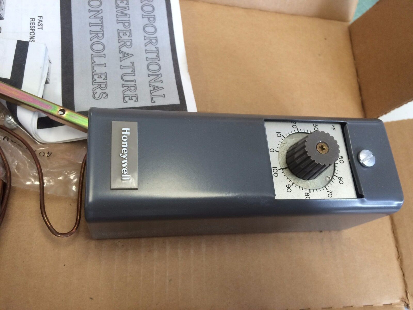 New Honeywell T991a-2069  0/100F 20'Cap Fast Resp,Prop.,Cv