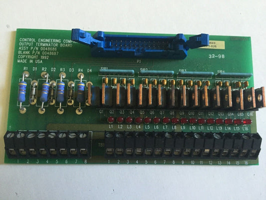 New Control Engineering 0048686,0048687 Output Terminal Board,En