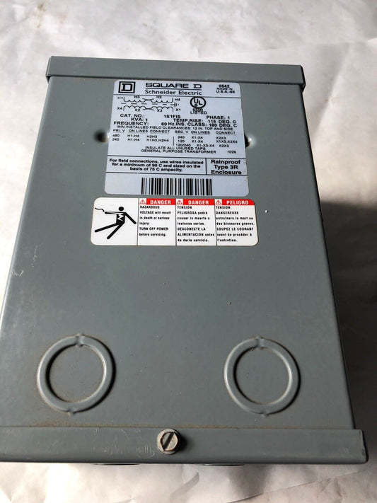 Square D 1S1fis Schneider Transformer Dry 1Kva 240X480v-120/240V 1Ph,Av