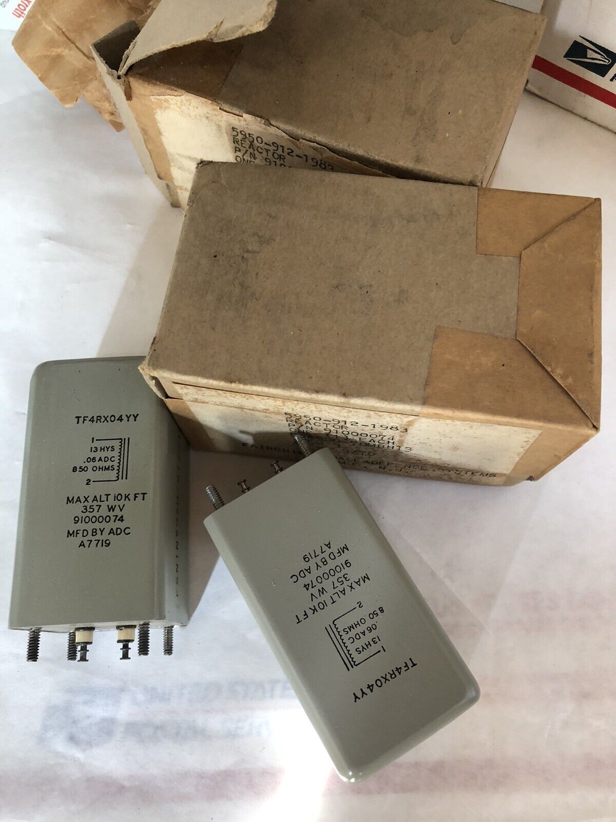 New Fairchild Space Tf4rx04yy Vintage Reactor Relay A7719  91000074 357 Wv,Dd