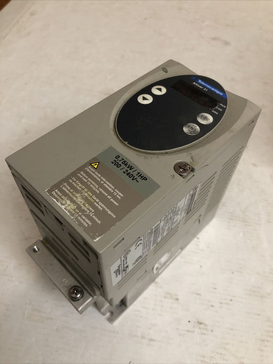 Telemecanique Atv31h075m3x Drive, 1Hp, 200-240V Altivar 31,Cr