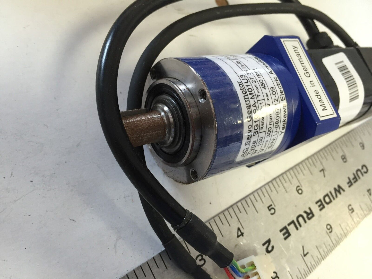 Yaskawa Sg10sa-M01u3,Sgm-01U3b4l,Lf 050-Mcd-1C-111 Ac Servo Motor,Gearmotor,Sc