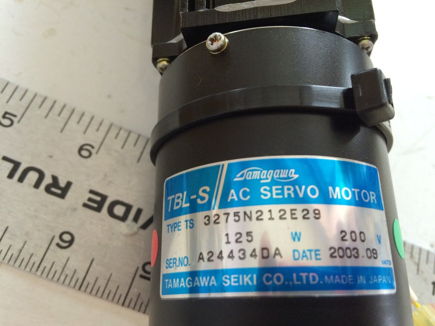 New Tamagawa Ts 3275N212e29 Ac Servo Motor,Tbl-S,200 Vac,Tc