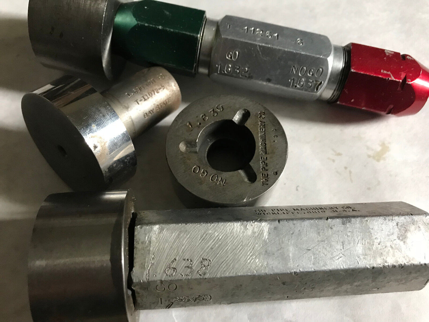 Lot4 The Pipe Machinery Go No Go Plug Gage Nogo 1.638 1.632 1.630 1.690,Aa