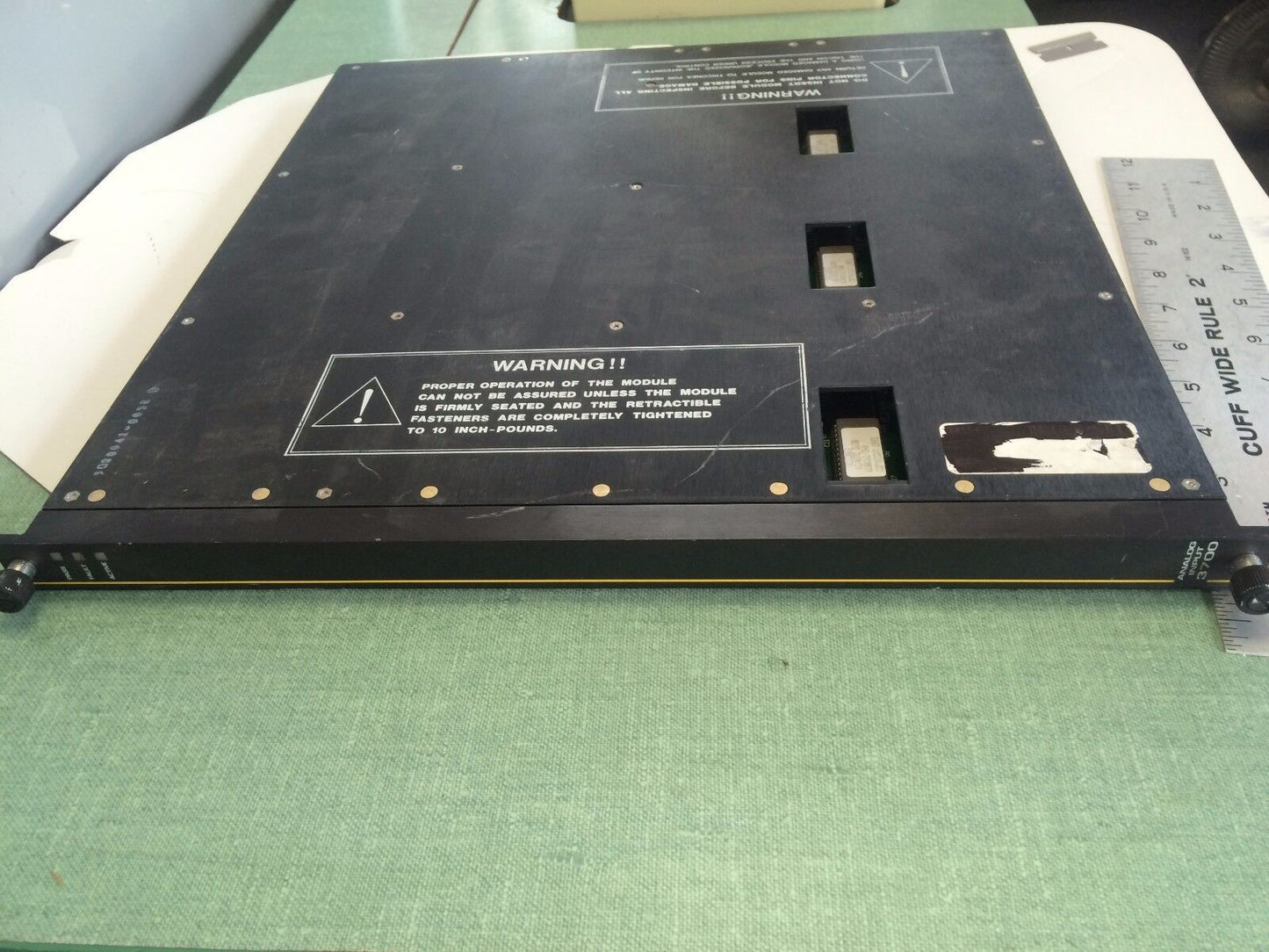 Triconex 3700 Analog Input Module  0-5Vdc 32Pt Tmr Diff Dc Cpled,3000041 005E,Cv