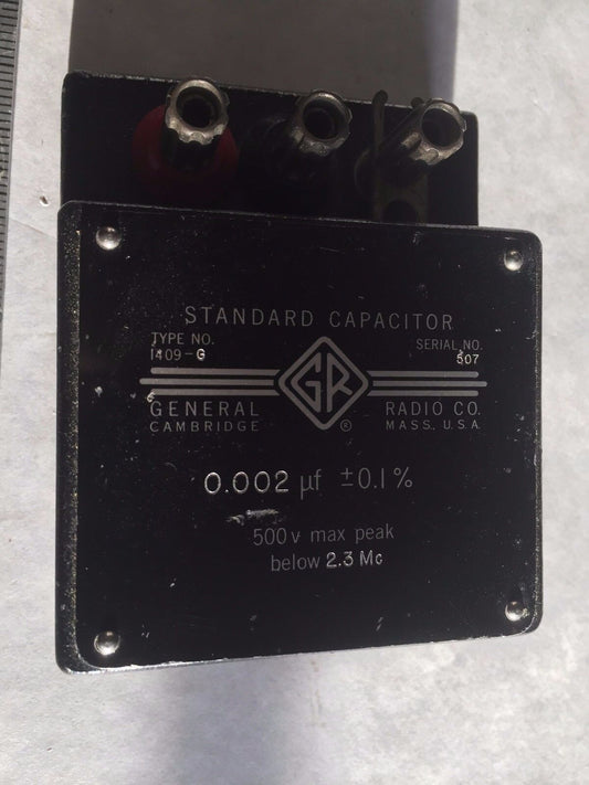 Genrad 1409-G General Radio Standard Capacitor 0.002   0.1%,Genrad I409-G,Su