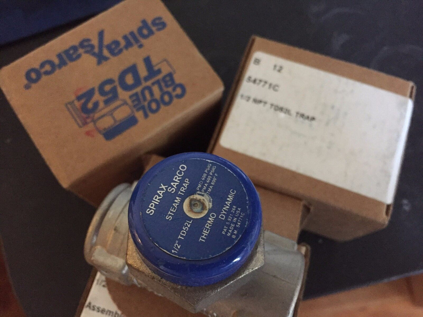 New 1/2" Npt Spirax-Sarco Td52l Thermodynamic Steam Trap Cool Blue 54771C,Eu,Hg