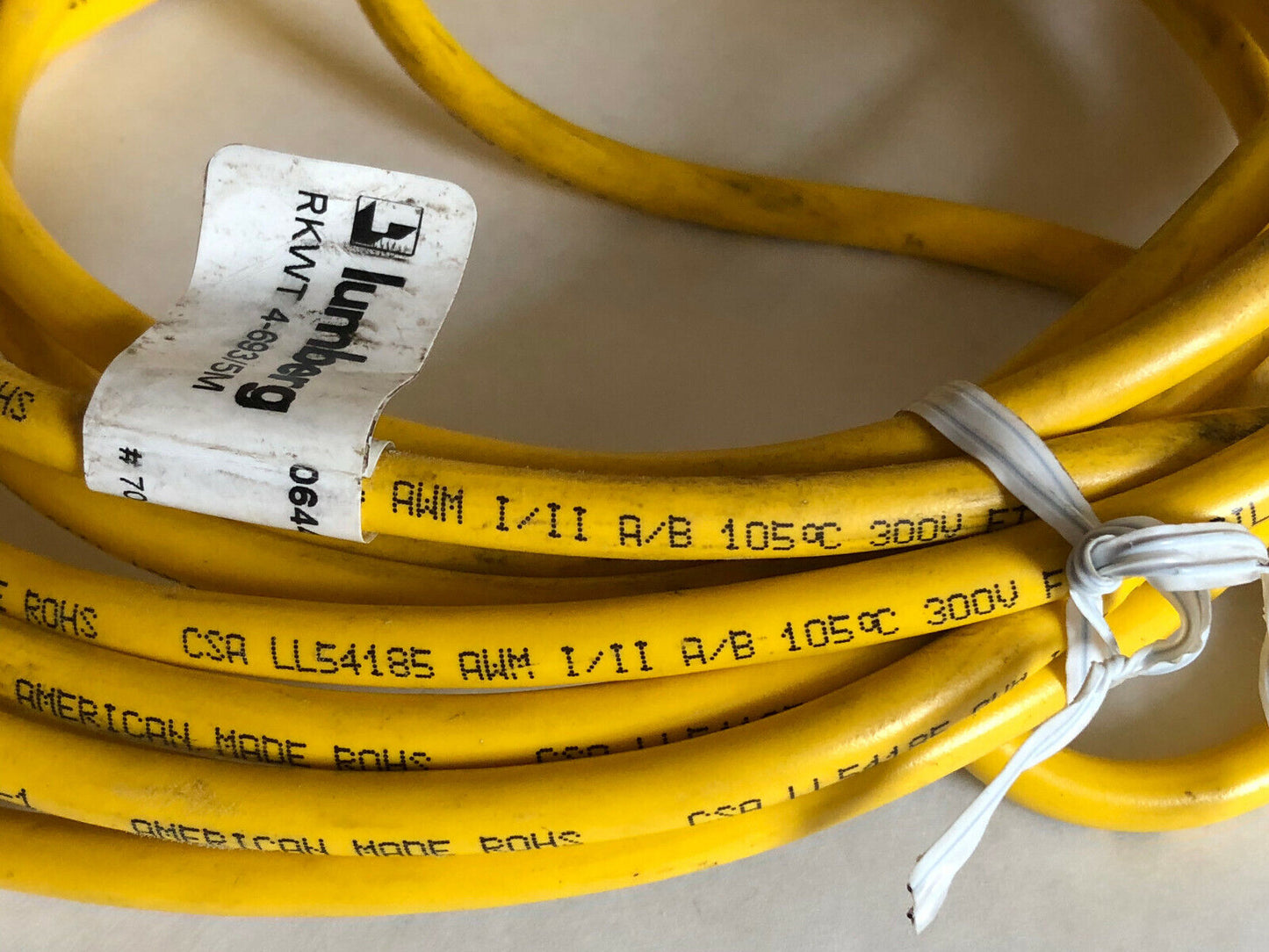 New Old  Lumberg Rkwt 4-693/5M Cable Assembly, Cordset,Di