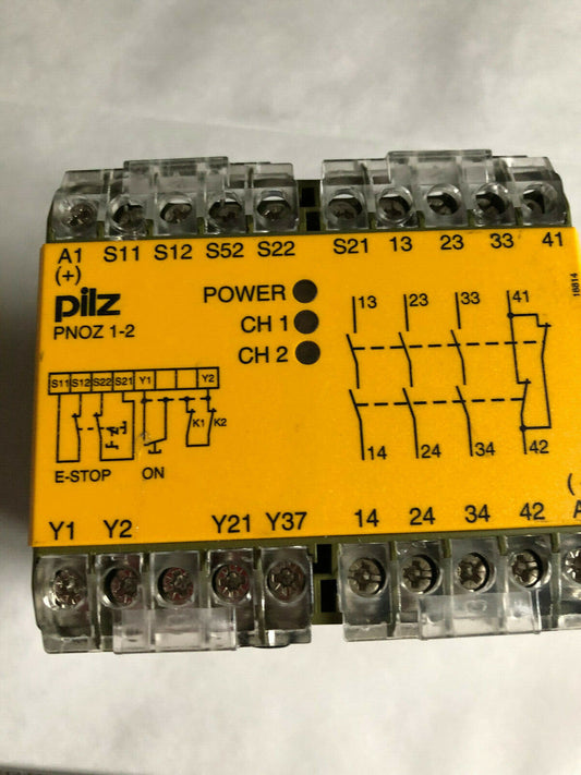 Pilz Pnoz 1-2,Pnoz 1-2 24 V Dc 3S1o Safety Relay,Sj