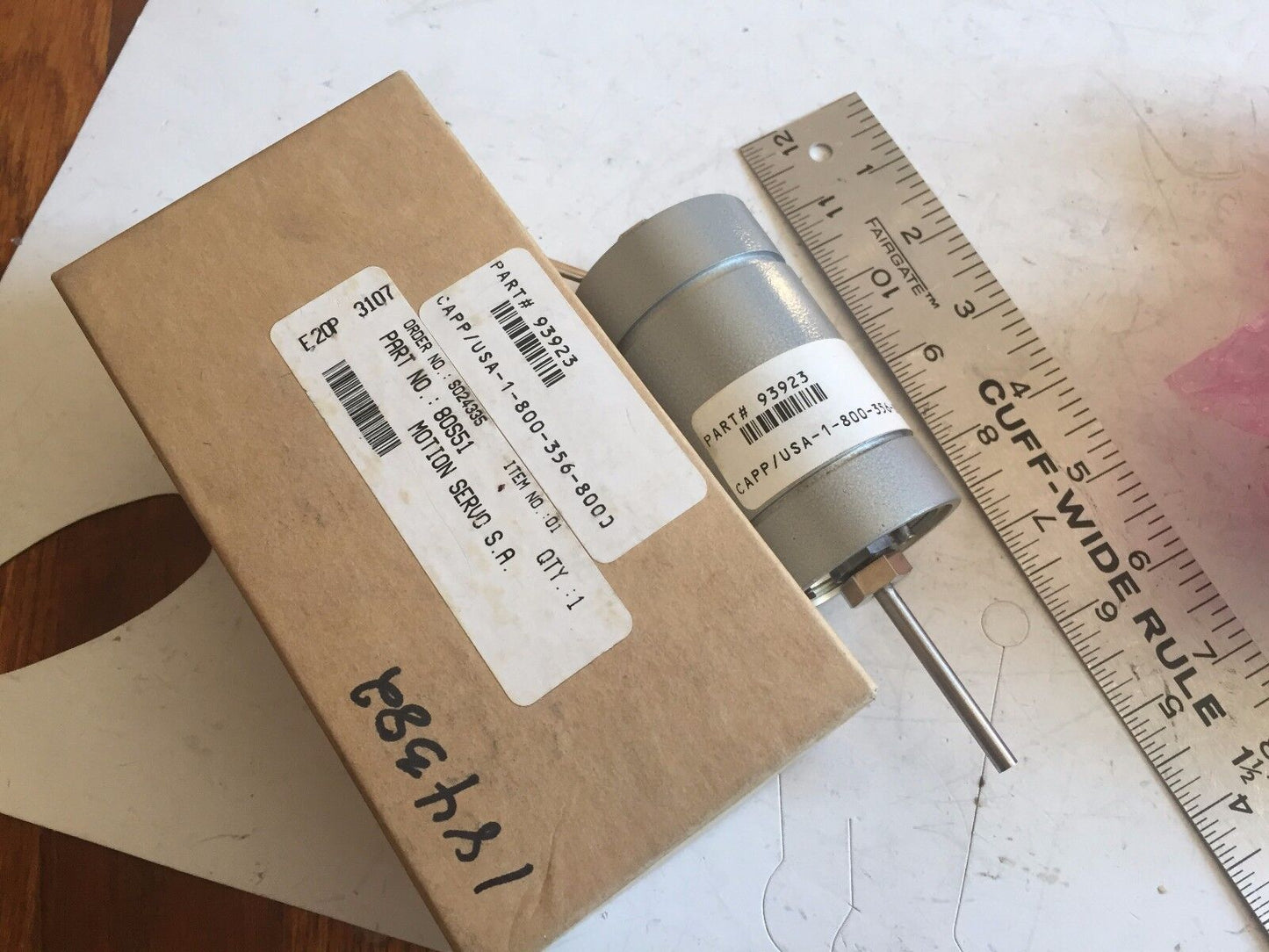 New 93923 Capp Usa 93923 Part No 80S51 E20p 3107 Motion Servo S.A ,Aa
