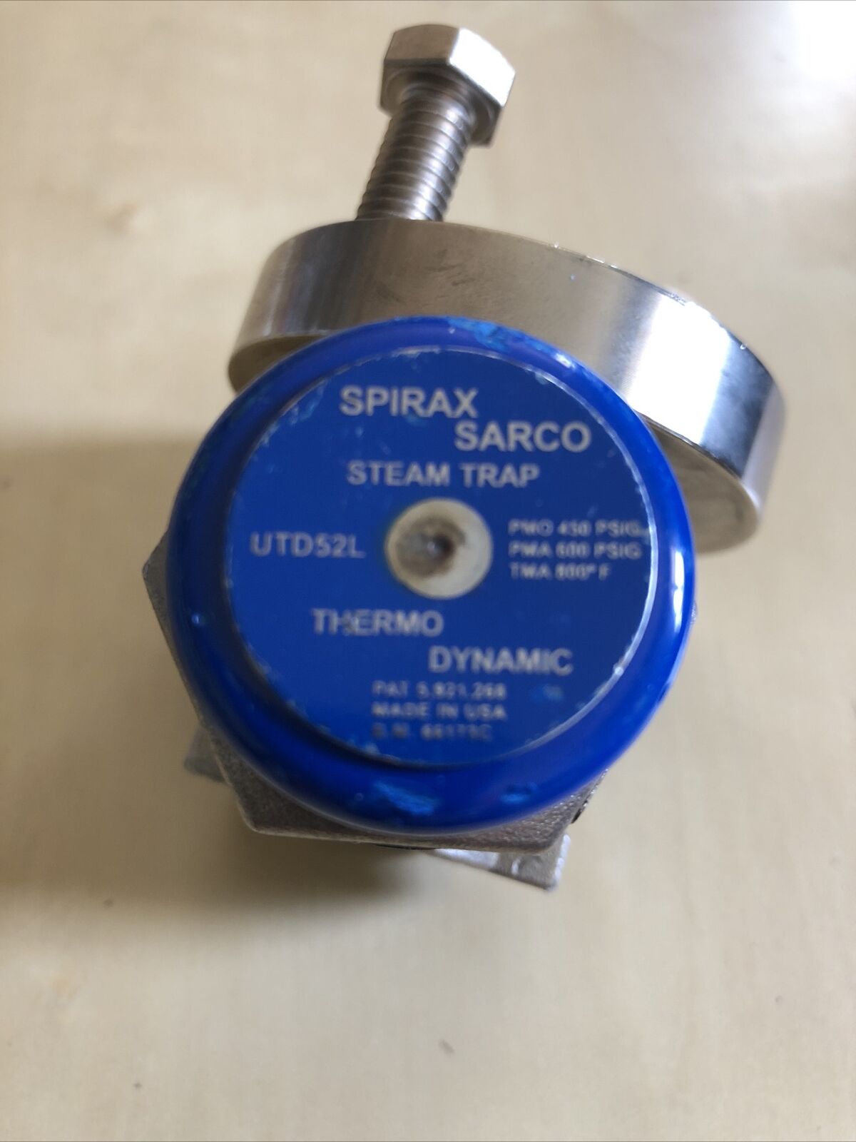 Spirax Sarco Cool Blue Utd52l Thermo Dynamic Steam Trap,A743 Ca40f,Bt,Ay,Bu,Al