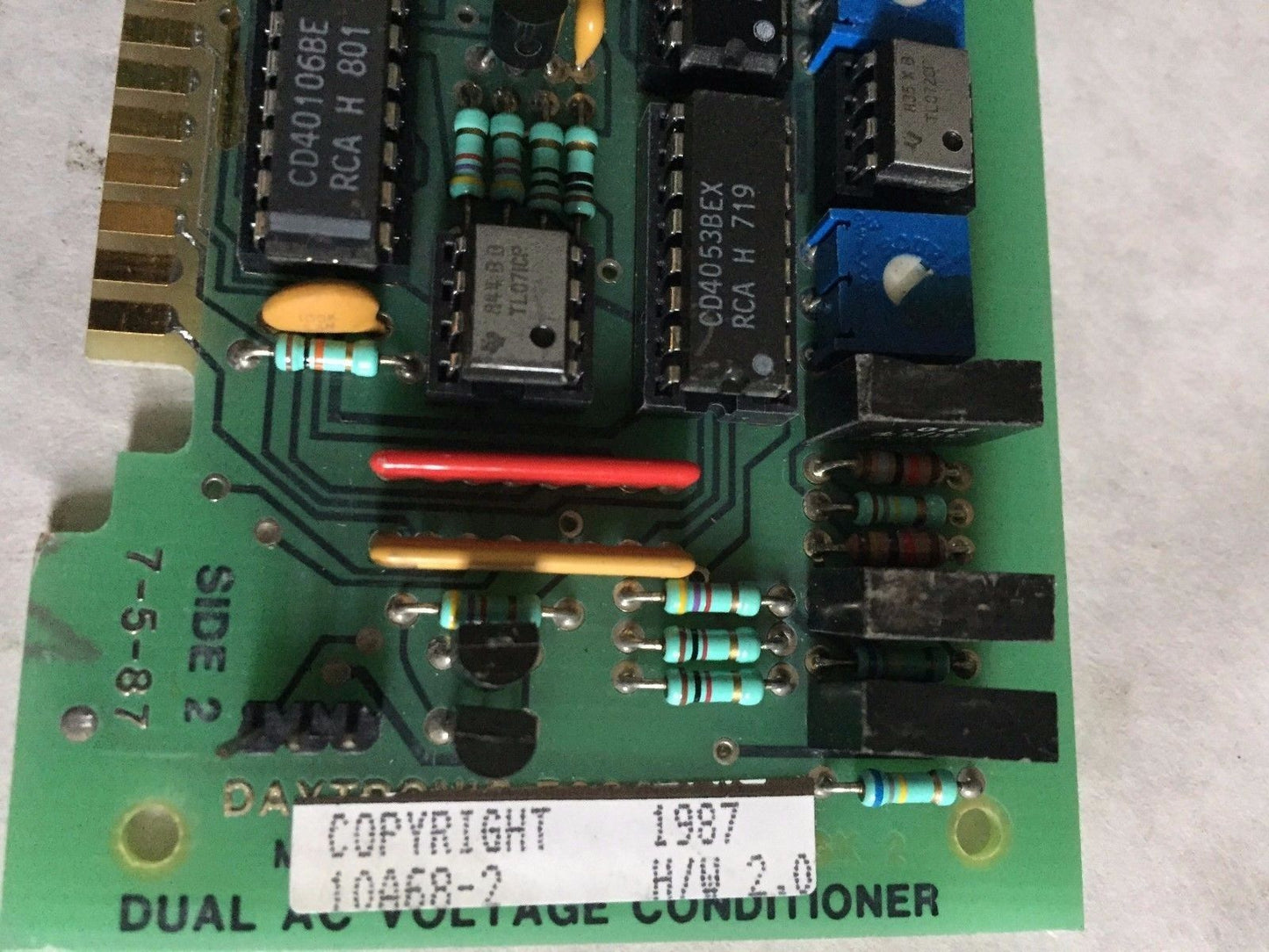 Daytronic 10A68-2 H/W 2.0,7-5-87,73868 2,Dula Voltage Conditioner 10A68-2,Bt,Cg