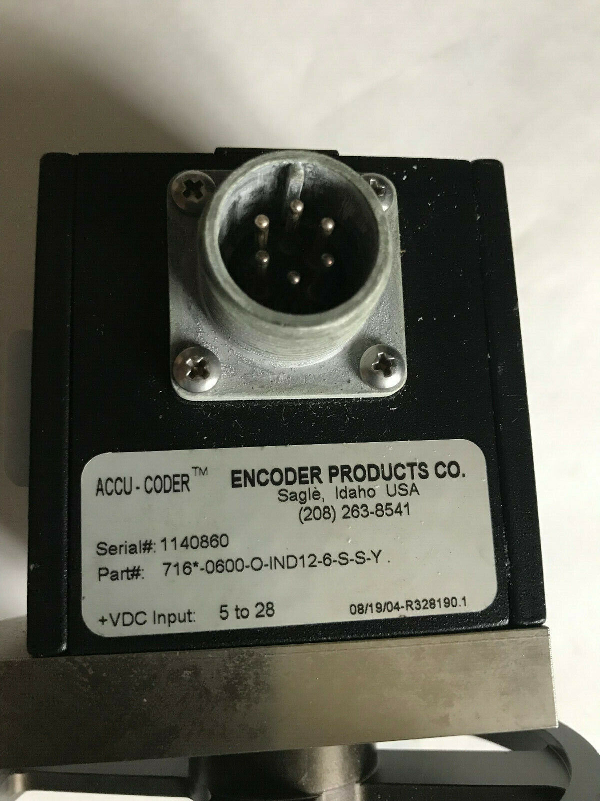 Encoder Products Accu-Coder 716*-0600-0-Ind12-6-S-S-Y,2130 013 Rotary Encoder,Sd