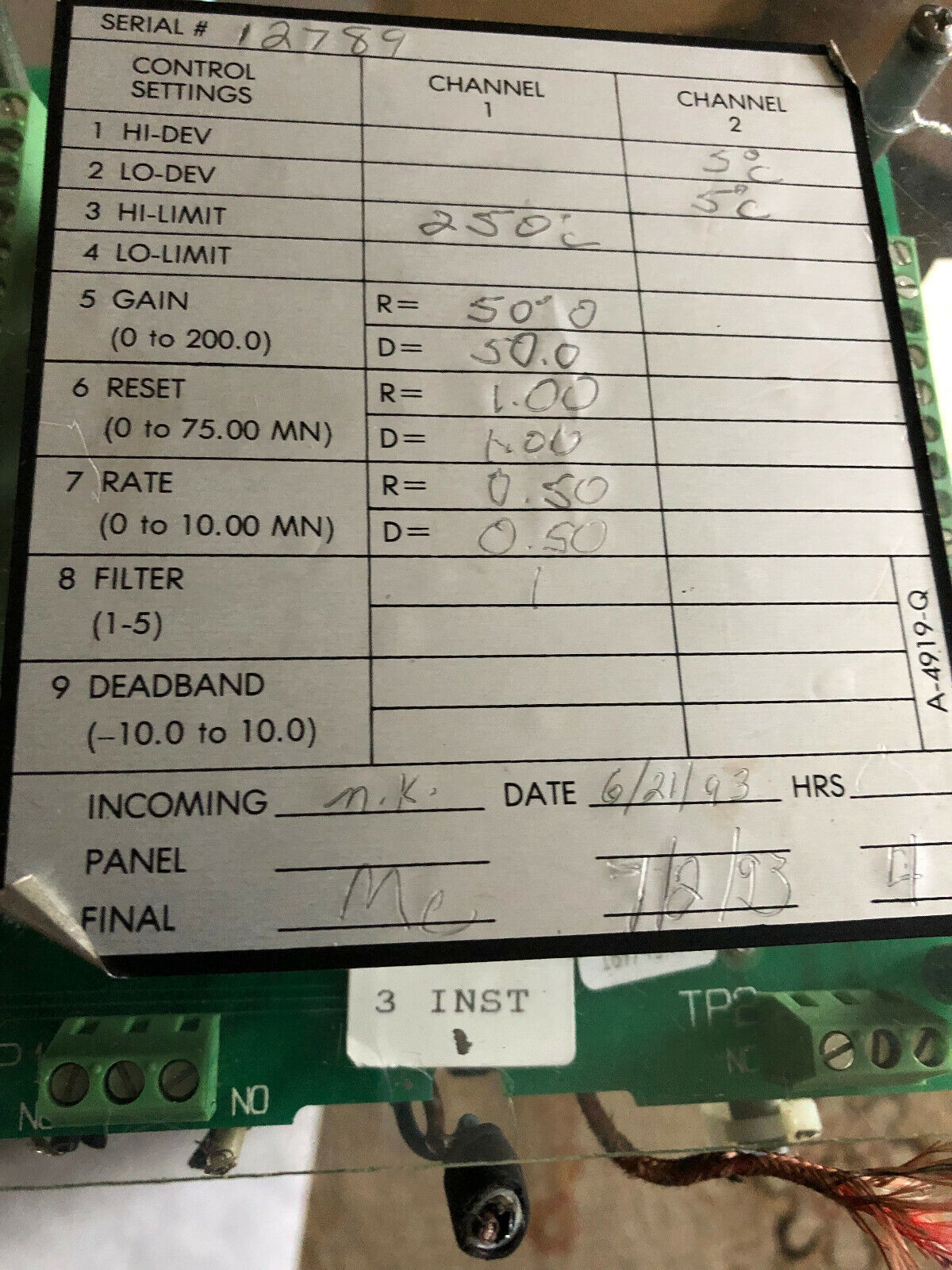 Micristar 828-D-00-101-101-000-00 Digital Progress Controller,828-D-00-101,Bp
