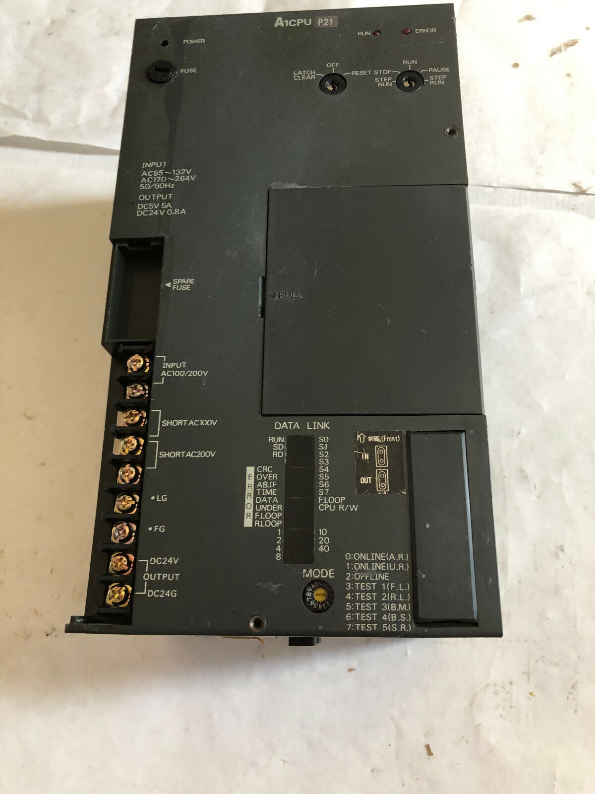 Mitsubishi A1cpu P21 Melsec A1cpup21 Programmable Controller Cpu A1-Cpu-P21,Sc