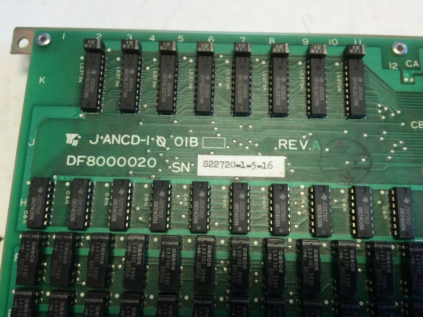 Yaskawa Jancd-I0 Oib,Df8000020,Jancd-10O1b Cnc,Jancd-I0 Oib,Jancd-Io01b,Bt,Dj,Be