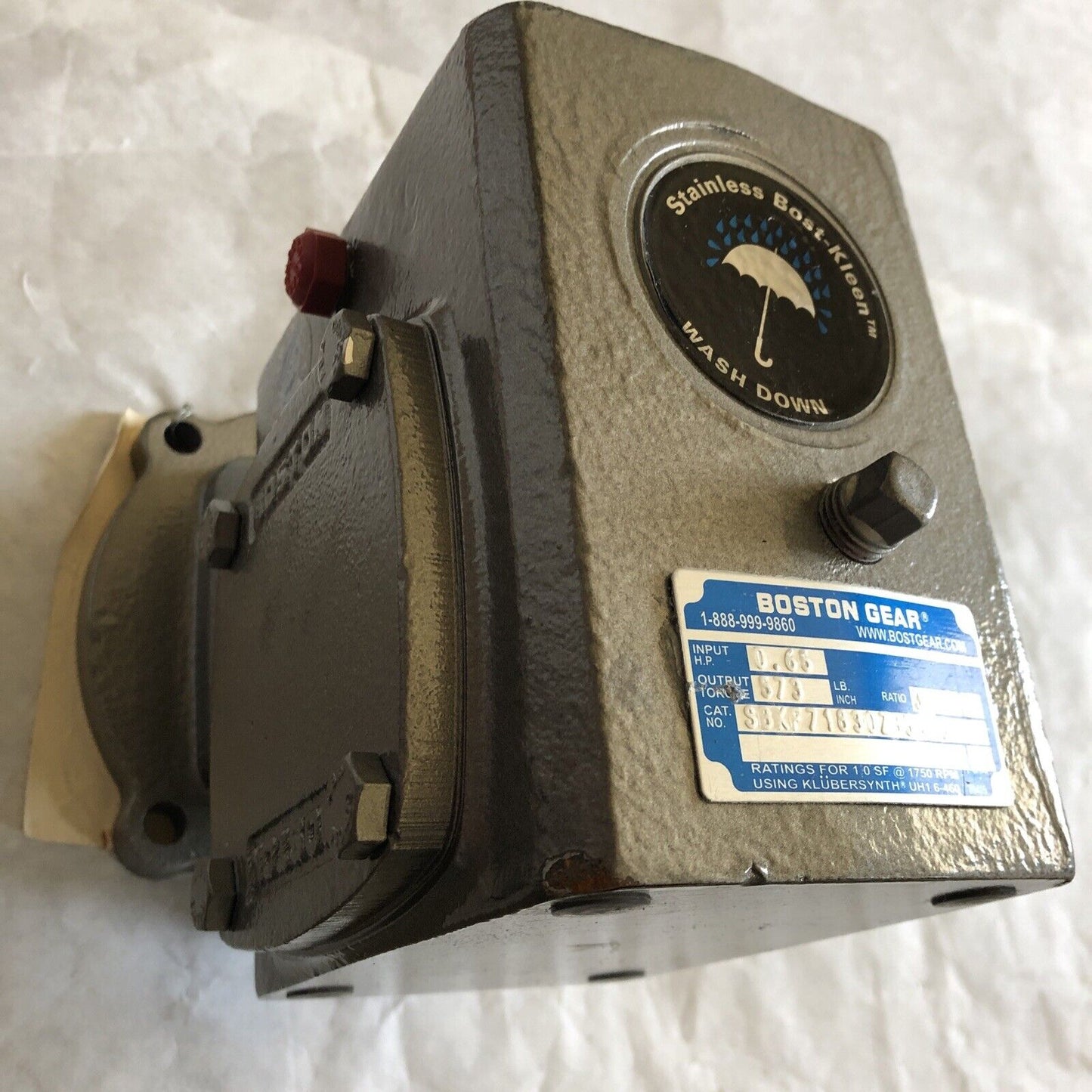 Boston Gear S8kf71830z356s3,S8kf71830z356s3 Gear Reducer,Ratio 30:1,0.65,573,Bk