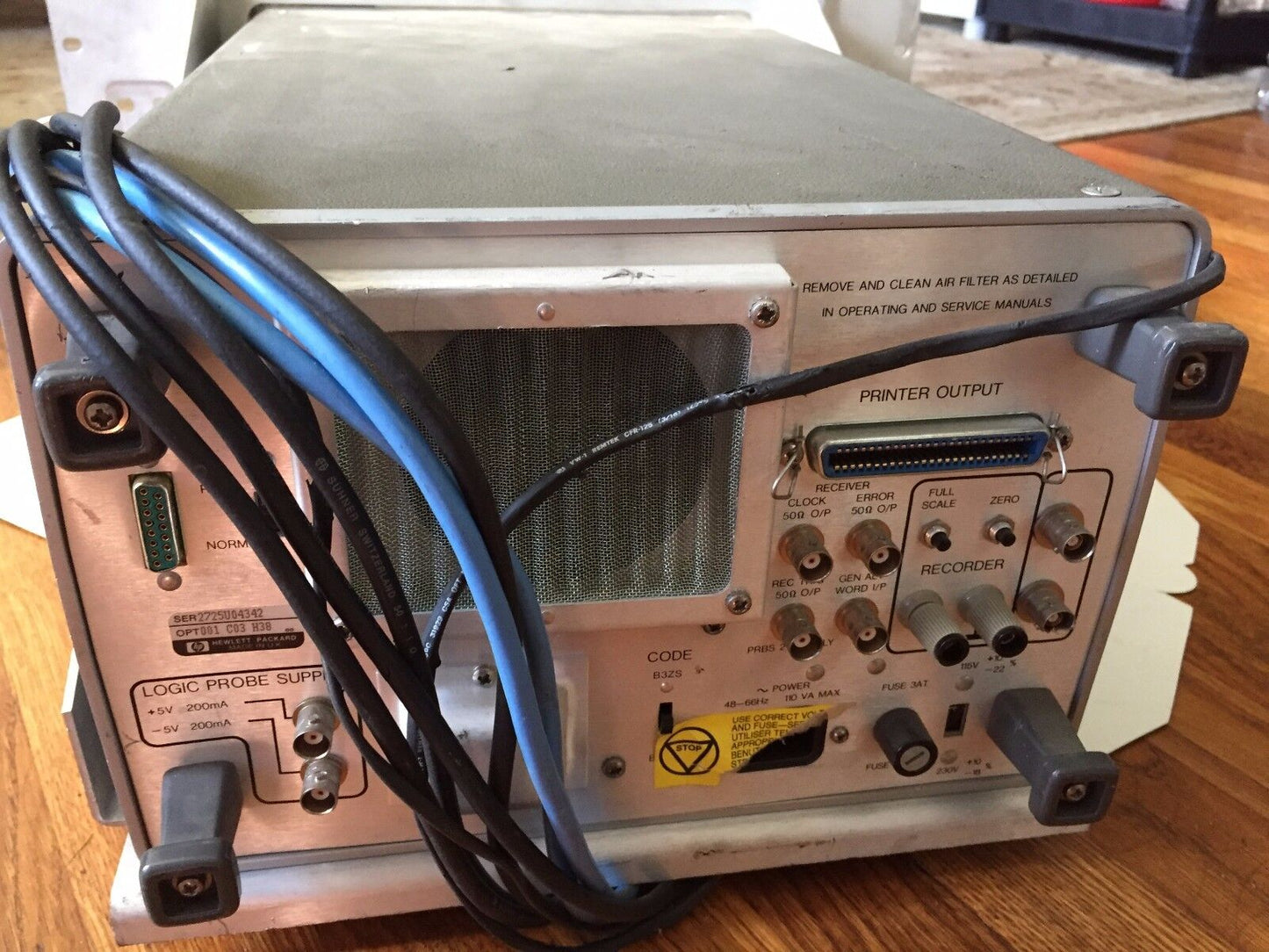 Hp 3780A Pattern Generator/Error Detector,Agilent Opt 001/C03/H38,Bu