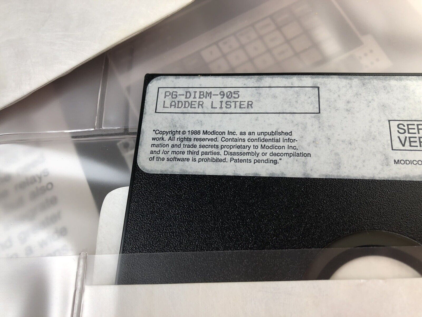 Modicon Sw-Cs9d-1Db,Pg-Dibm,Control Support Module Software For Ibm Manual,Ac