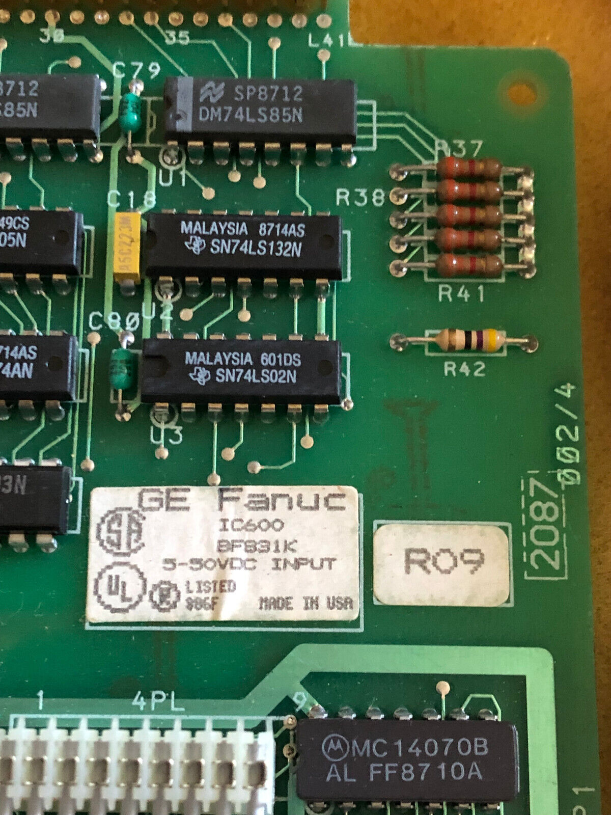 New Ge Ic600 Bf831k Hd Input. 10-50Vdc/5Dc W/ Faceplate For I/O Rack,An