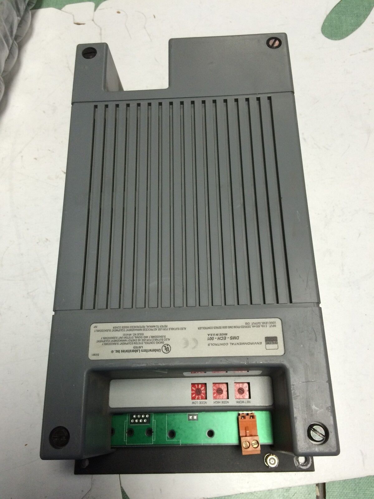 Invensys Dms-Ech-001 Control System Biebe Environmental Controls Dms-Ech-001,Cl