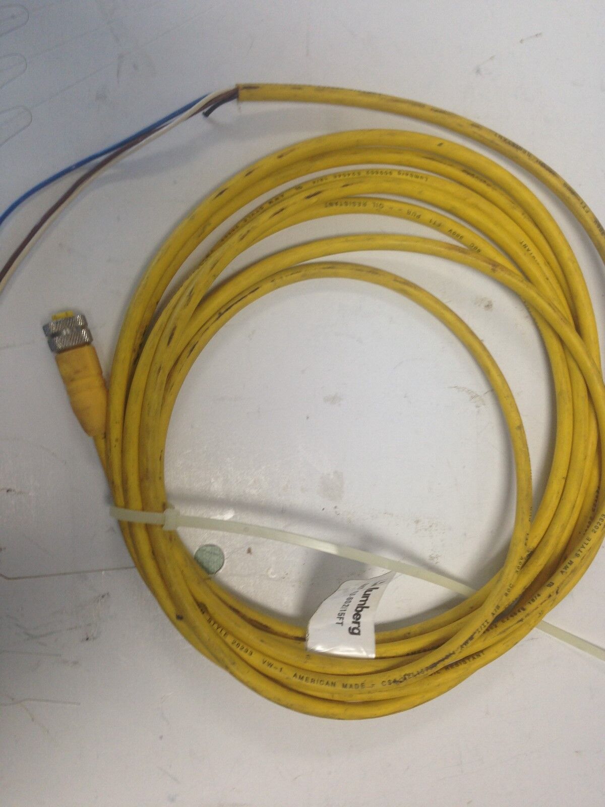 New Lumberg Rkt 4U-602/15Ft Cable Assembly, Cordset,Di