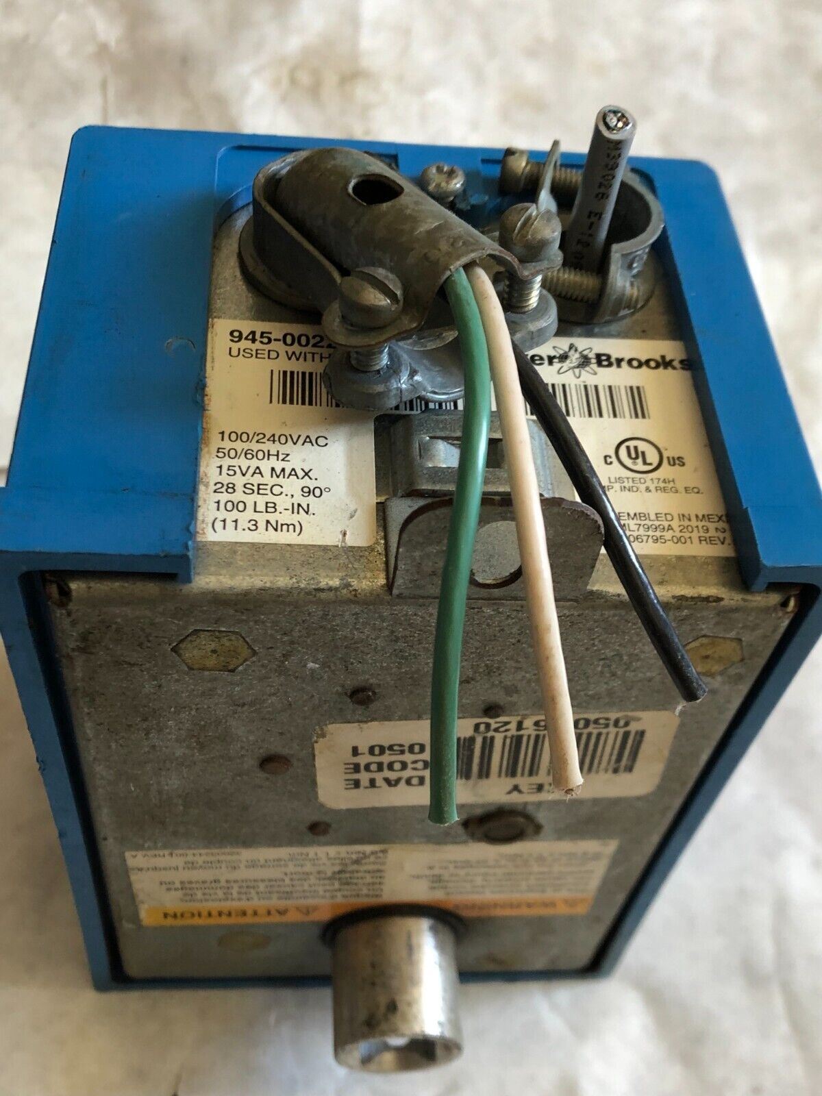 Cleaver Brooks 945-00229 Direct Coupled Rotary Actuator Same As Ml7999a2001,Am