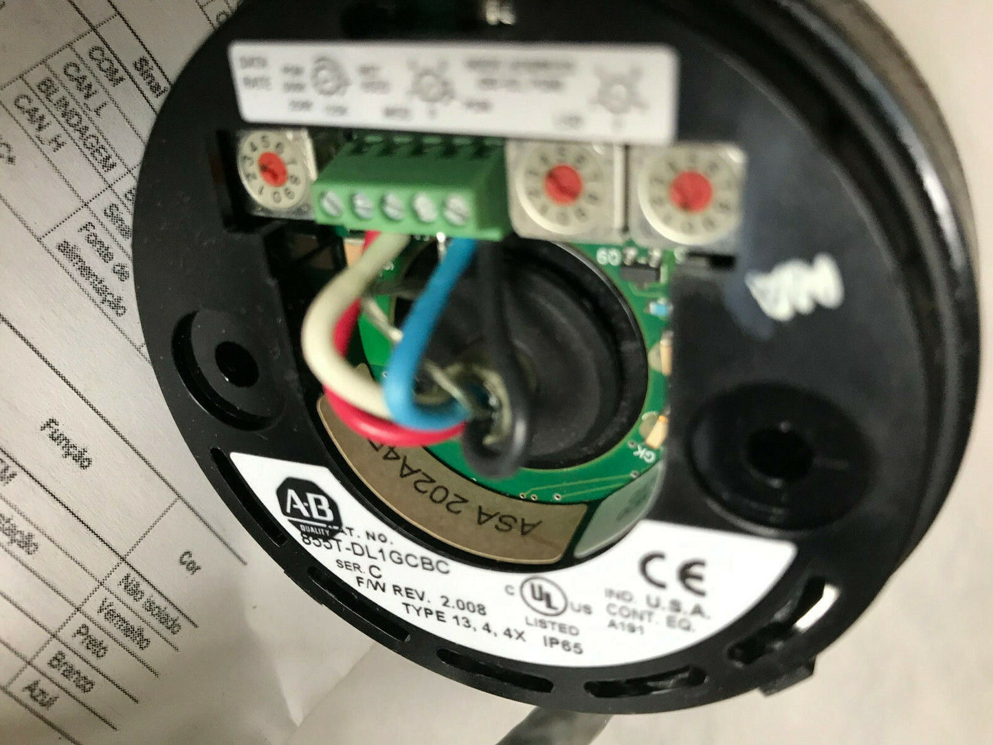 New 855T-Dl1gcbc Stack Light Base,Sd