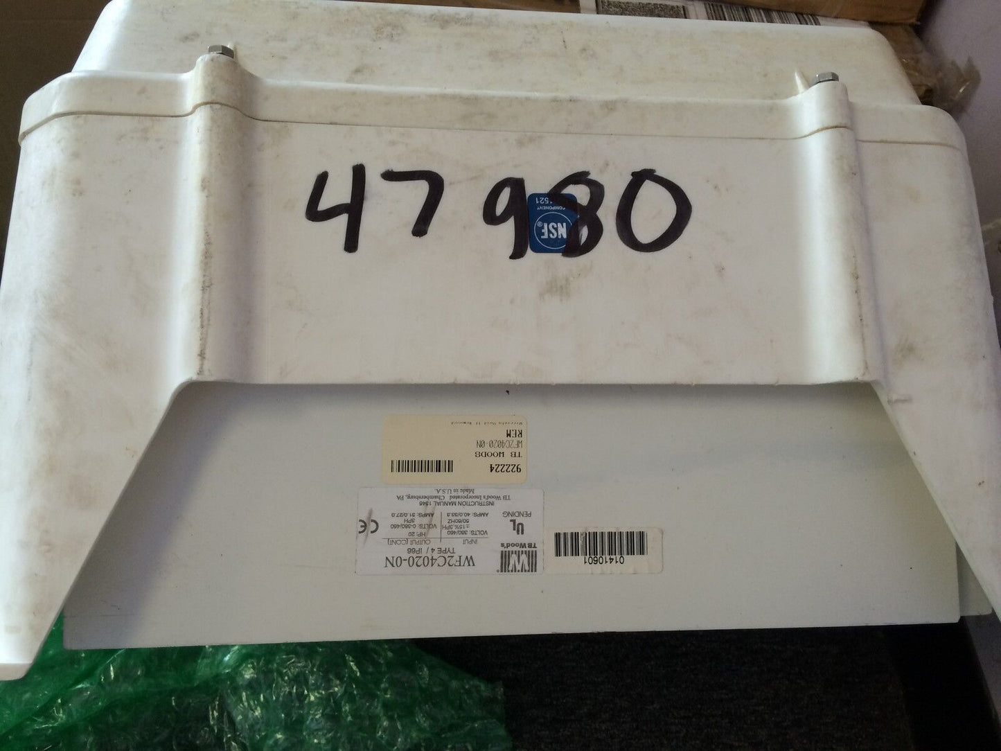 Tb Woods Wf2c4020-0N Drive Ac Sensorless Vector 20Hp 460V 3Phase Wf2c4020-On,De