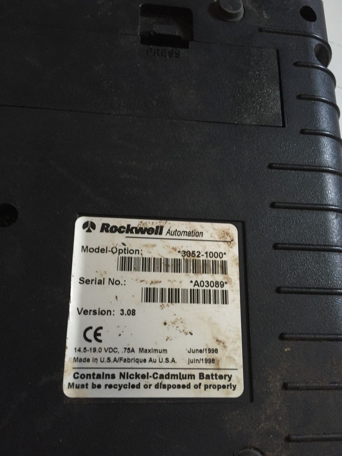 Rockwell 3052-1000 Allen Bradley Keyboard Datamyte,Ev