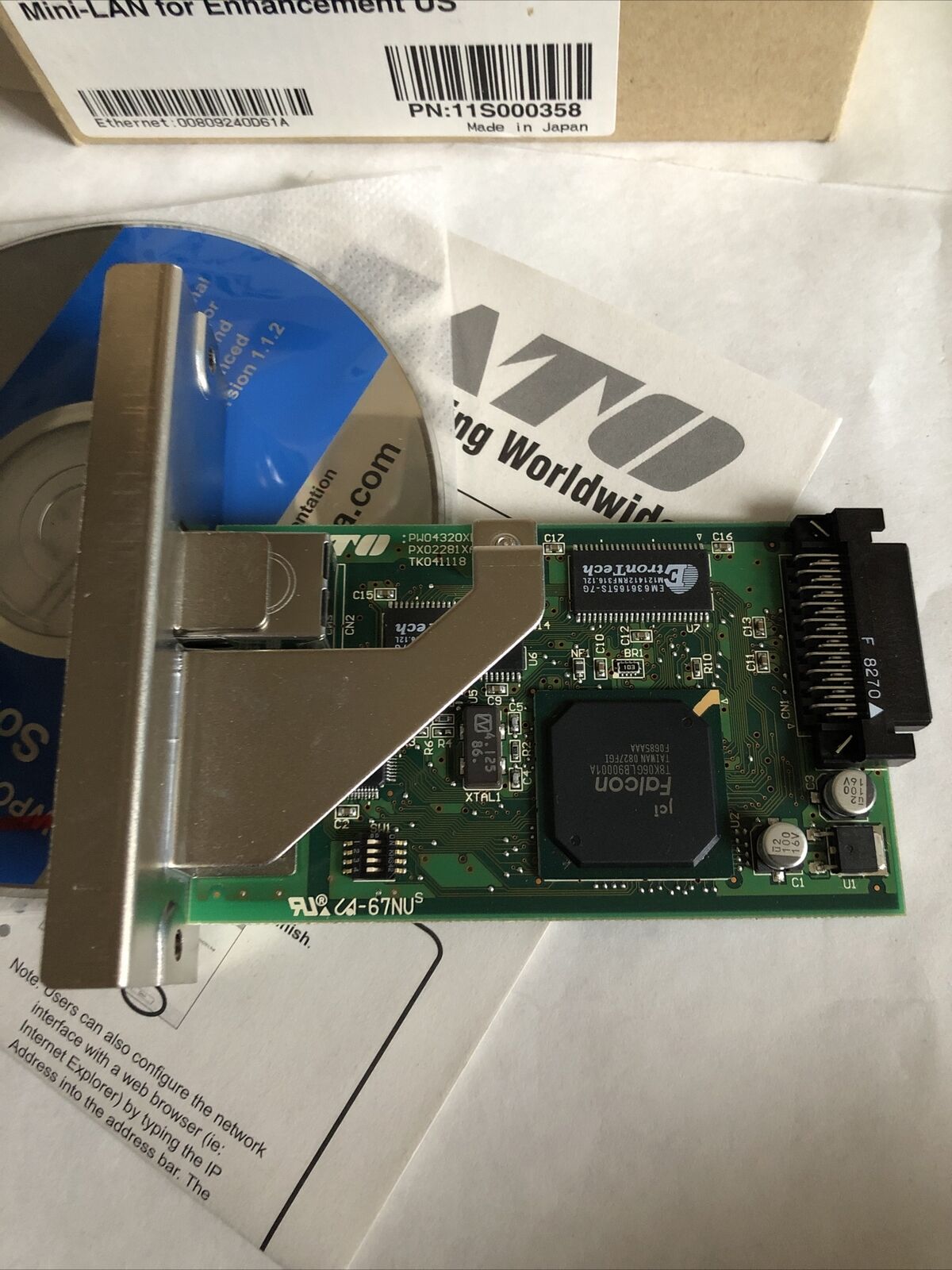 Nib Sato Tk041118,Px02281xa,11S000358, 67Nu Mini-Lan Pcb Board Wpc Plus,Cx,Dj
