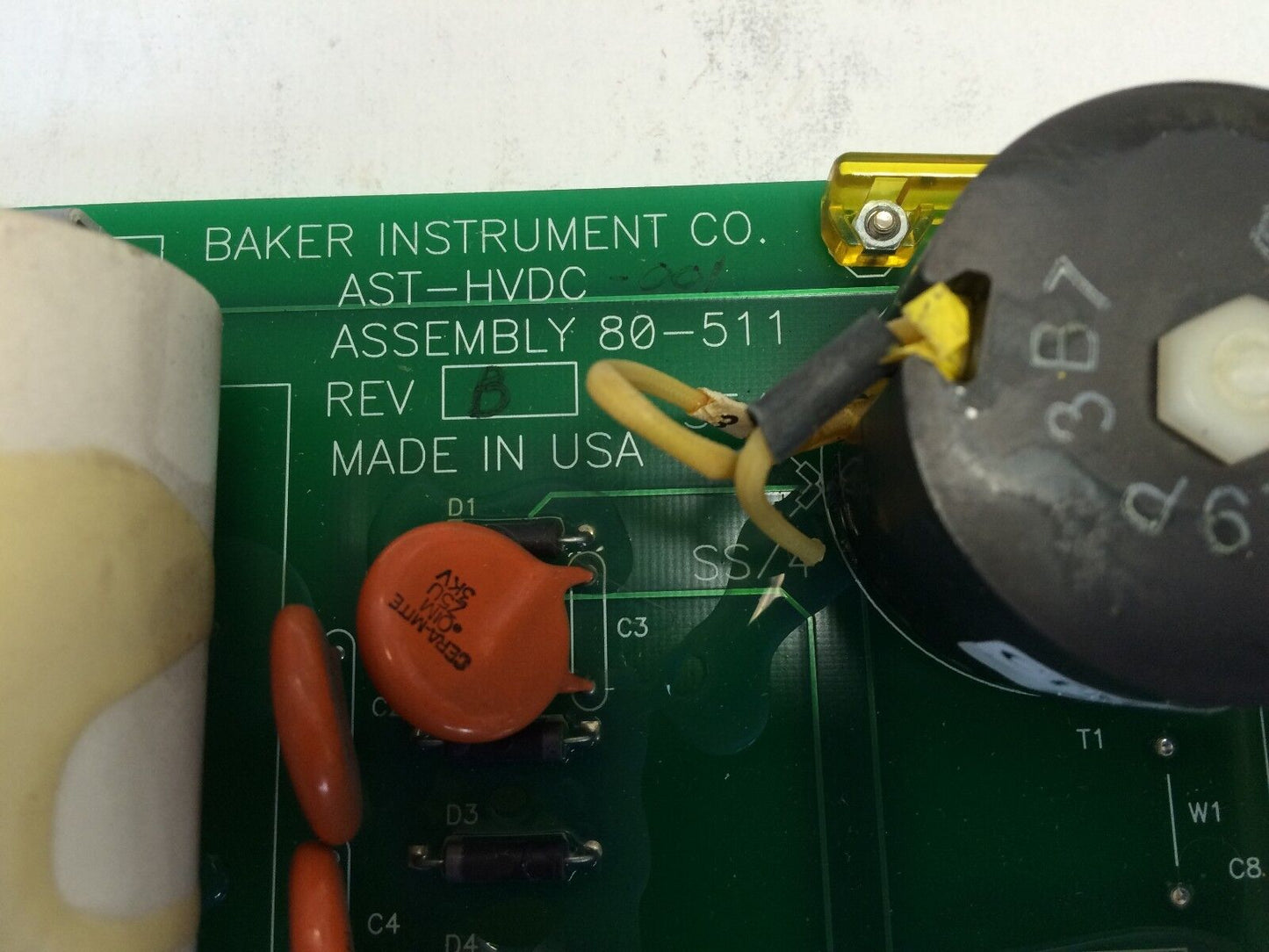 Baker Instruments Assembly 80-511  Rev.B , Ast-Hvdc,Ast-Hvdc-001 Impulse,Ag