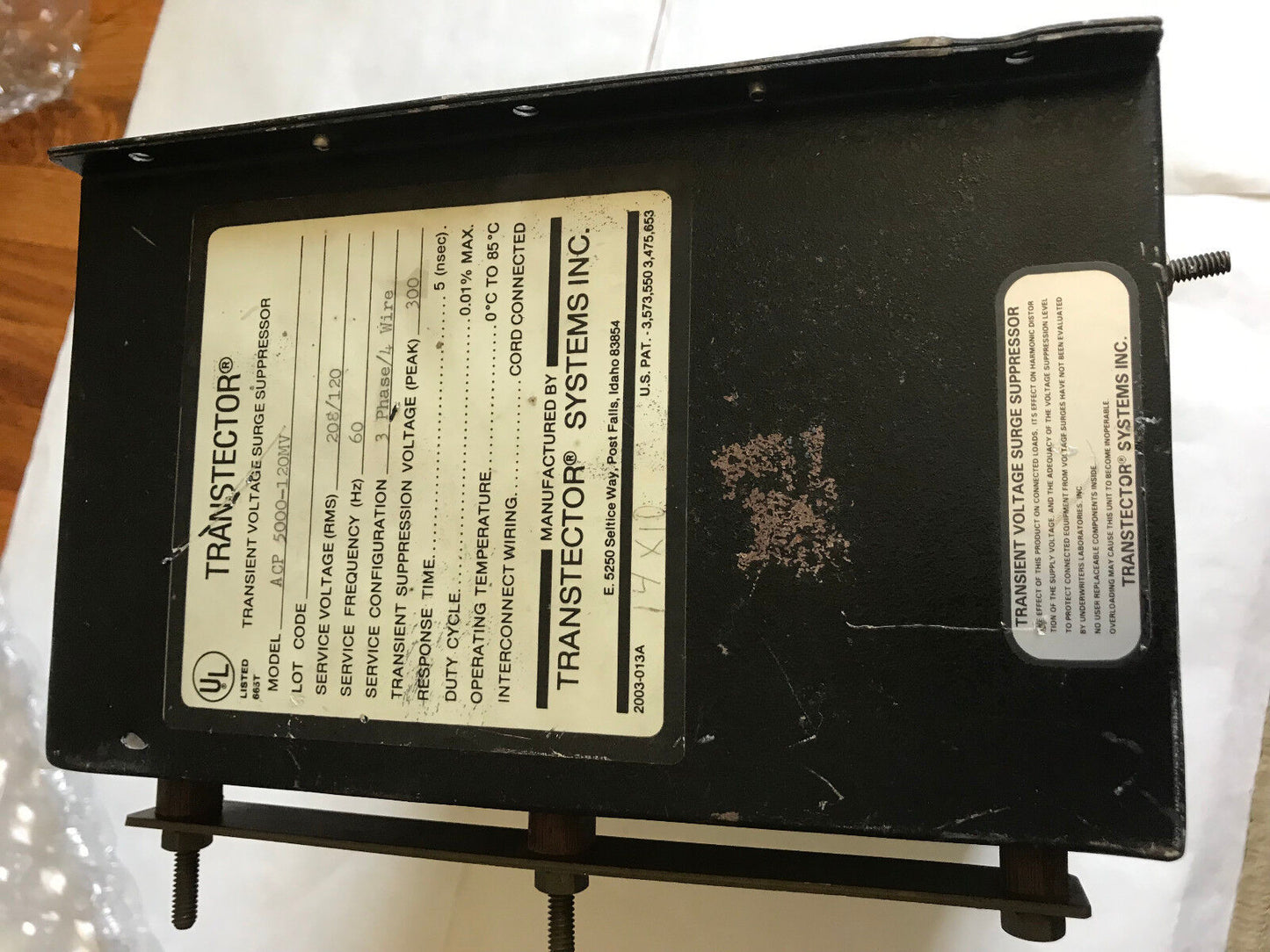 Transtector Acp 5000-120Mv Protection Surge Supressor Transient Voltage,Et