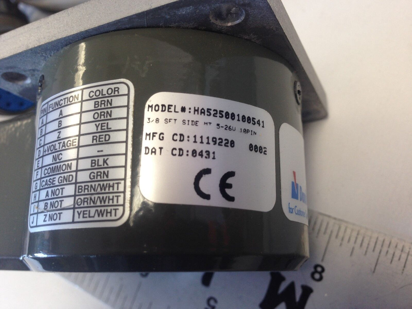 New Dynapar Ha52500100541 Rotary Pulse Generator,10Ppr,3/8"Shaft,14D635 Cable,Ek