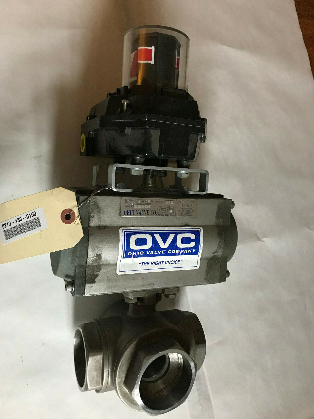 2" Ohio Valve Ov-083-12 Actuator Valve,Um28,Fmfb-5120,N3s,176F,2 1000Wog Cf8m,Sn