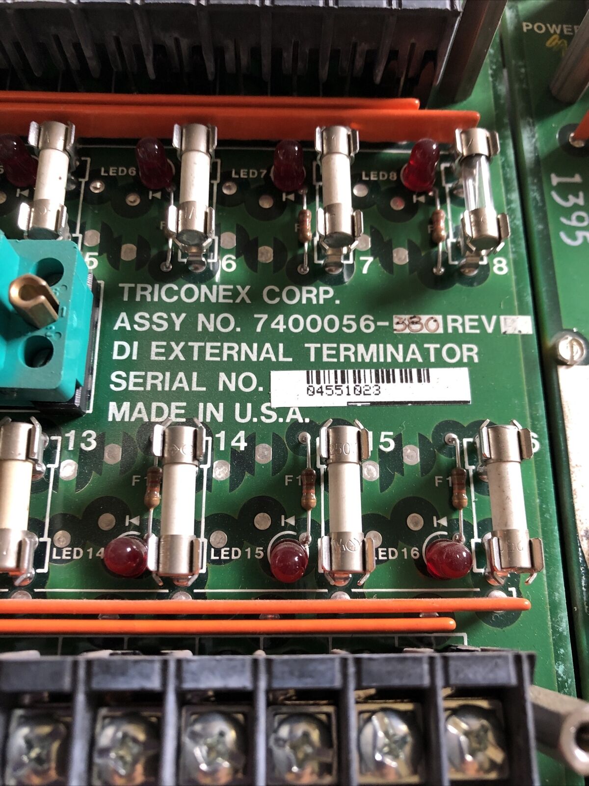 1 Set,(2Pcs) Triconex 3000110-380,2553-8 24V Rev Tricon Set Term,7400056-380,Bp