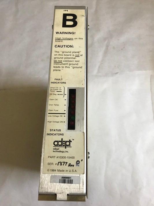 Adept Tech 10300-15400 Amplifier Control B Drive Module B-Type,Et