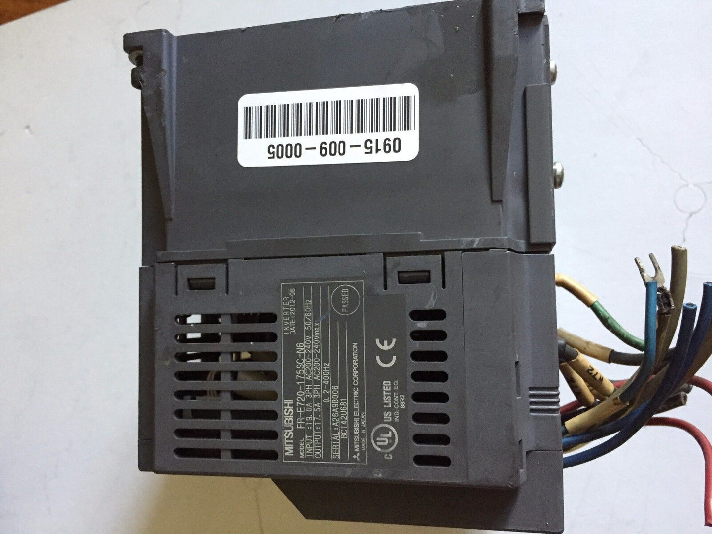 Mitsubishi Fr-E720-175Sc-N6,E700 Safety Inverter,17.5A,200-240V,Fr-E720-175Sc,Be
