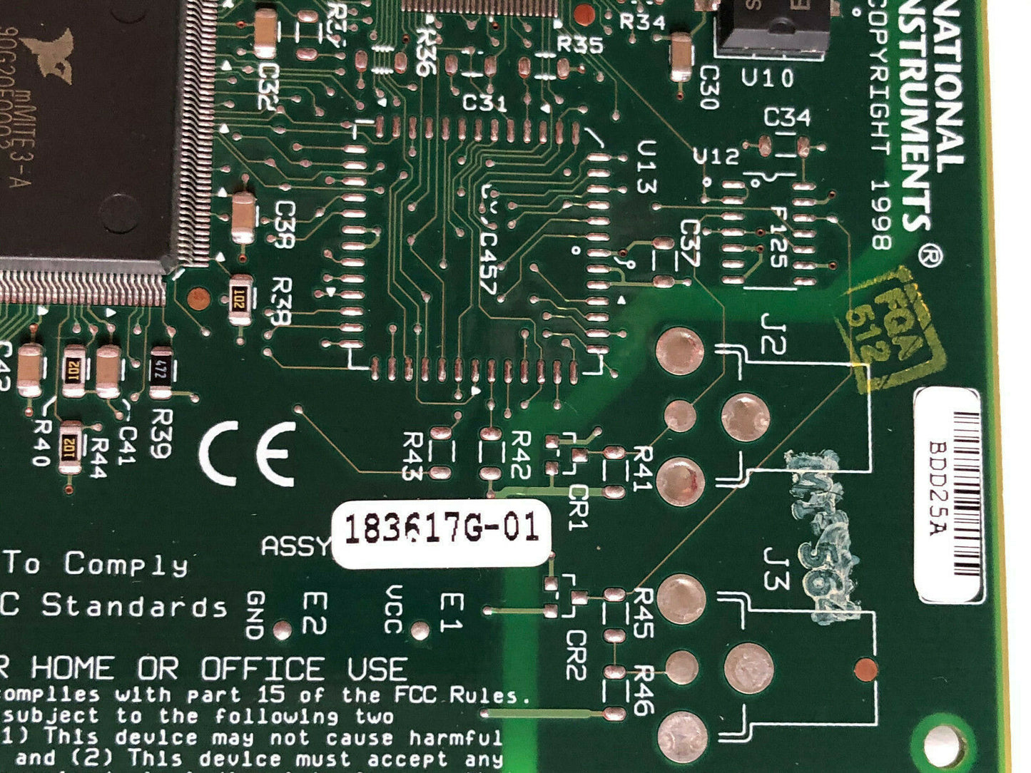 National Instruments Pci-Cpib Controller 183617G-01,Bdd25a,183619B-01,Fc