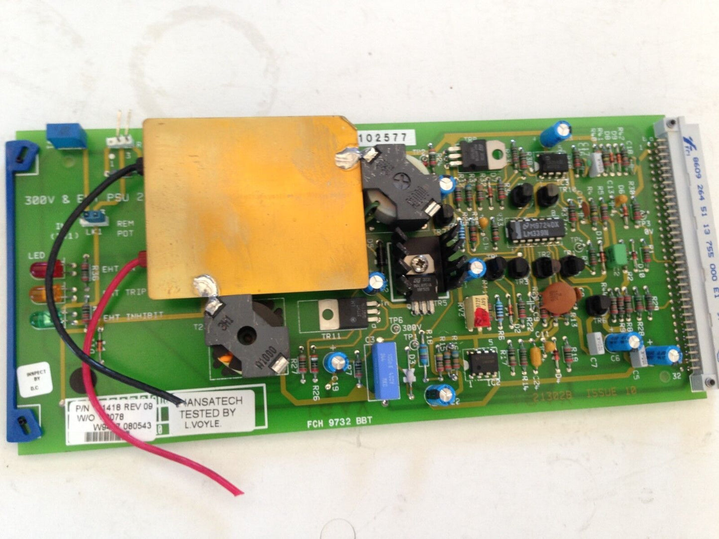 Hansatech 21418 Circuit Board 21418 W/O 48078 Fch 9732 Bbt 21302B  Issue 10,Fi