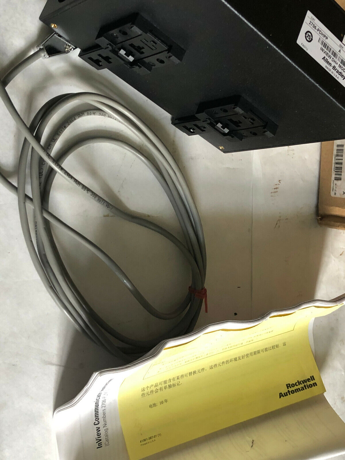 New Allen Bradley Inview Dh+ Module 2706-P22r Din Rail 24Vdc 2706-Pdhpp,Ff