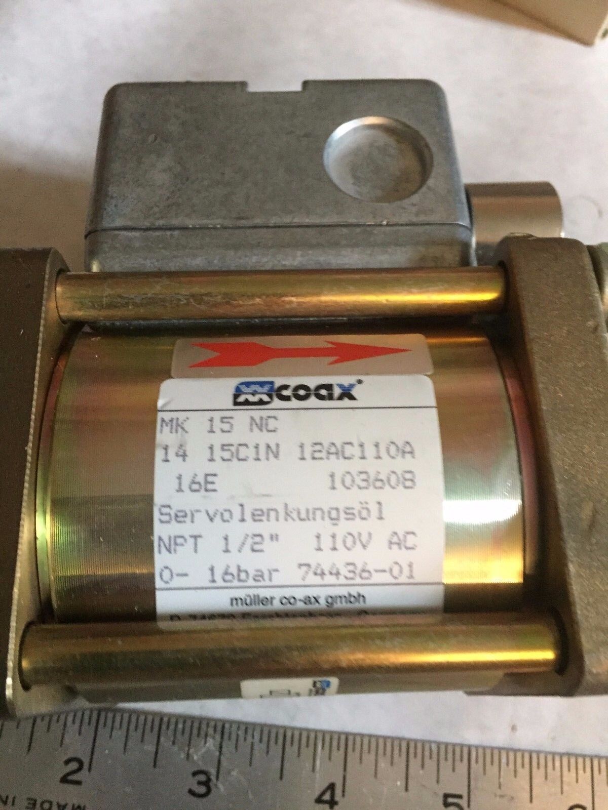 1/2" Npt Coax Mk15nc,Coax Mk152c116vpn1/2T3b Valve 14-15Cin-12Ac110a 16E,110V,An