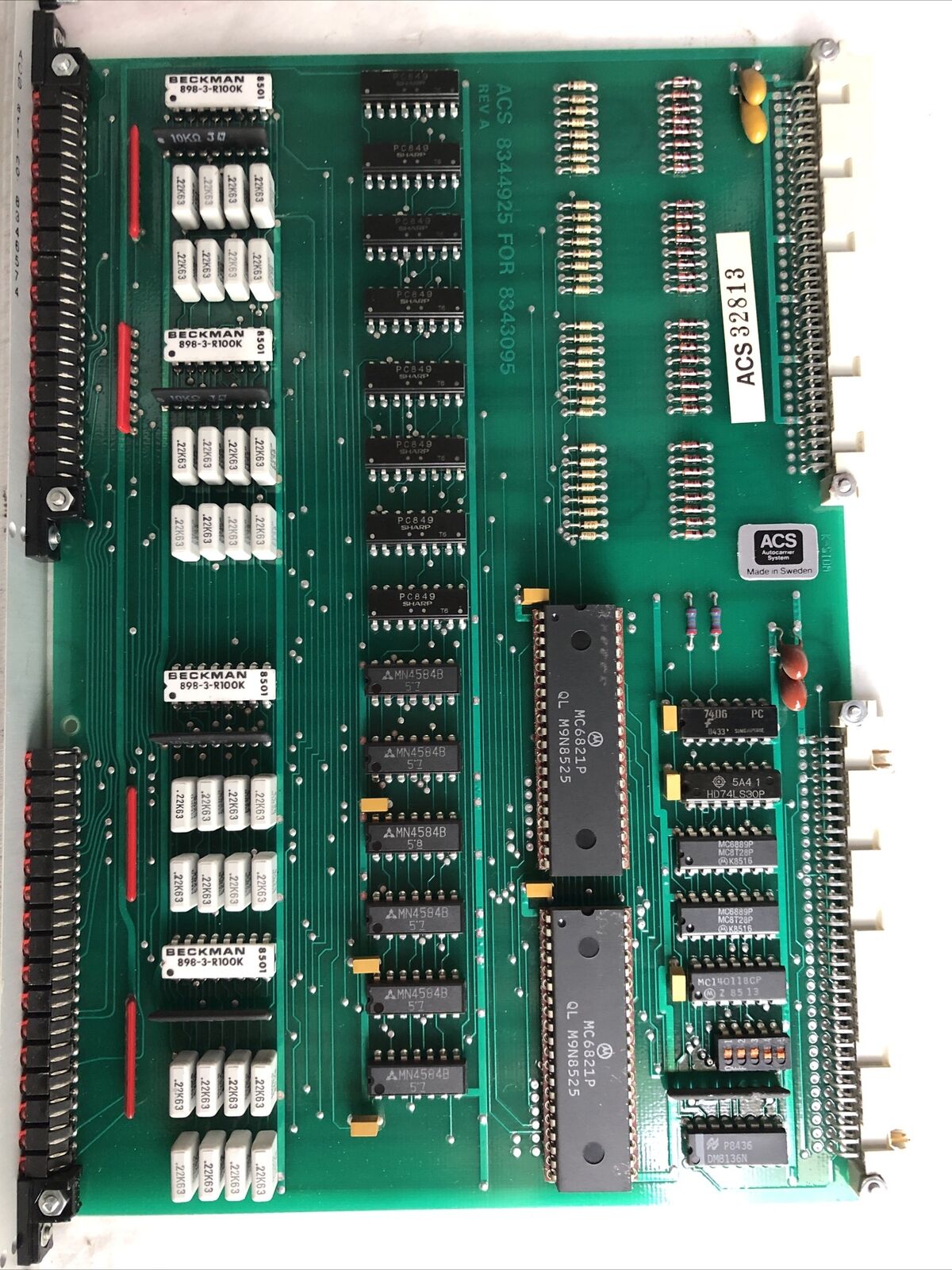 Acs 8344925 For 8343095 Auto Carrier System Ica 8343520 Plc Control Board,Ff