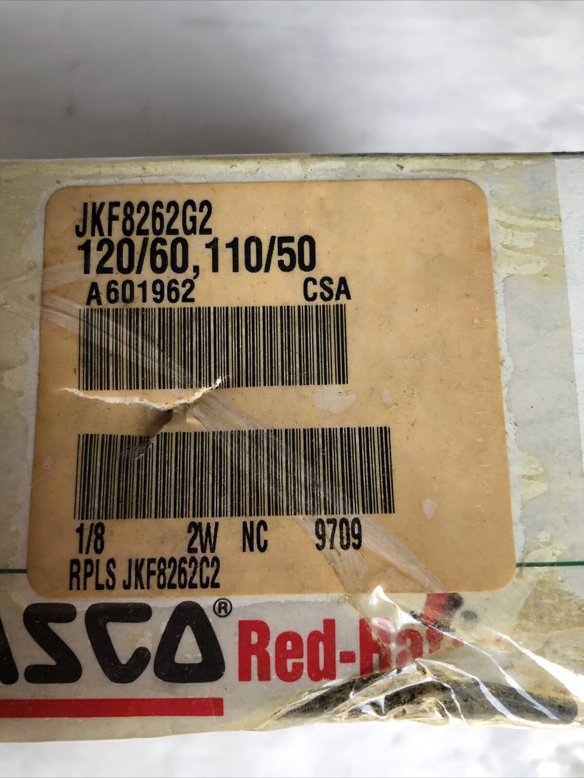New Asco Jkf8262g2 Asco Solenoid Valve 2Way Nc 302014,110V,120V,Fa