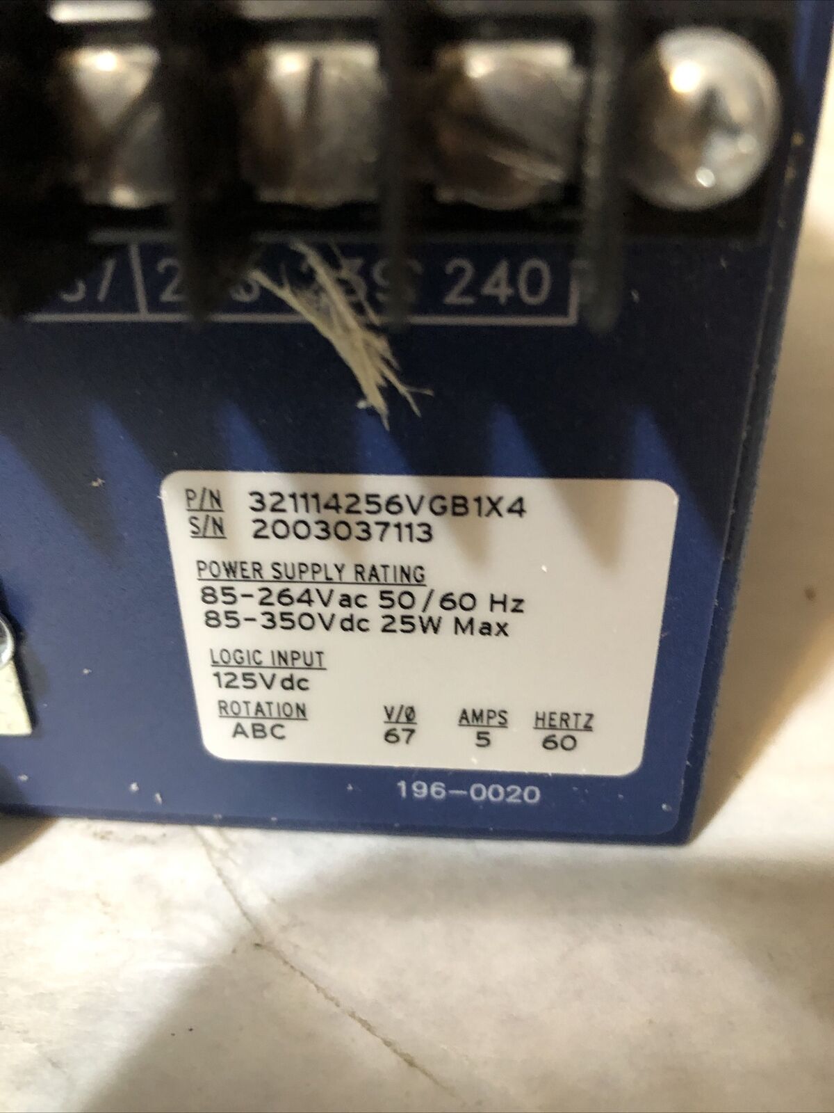 New Schweitzer Engineering 321114256Vgb1x4  Relay Phase Distance Sel-321,Bx