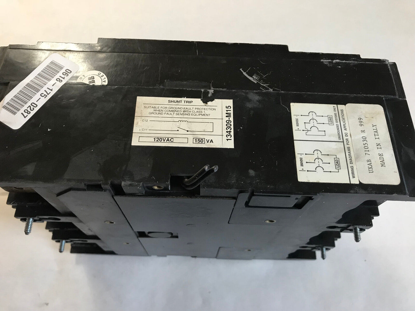 Abb Tl1400,Abb Ls,Abb Tl1600,Circuit Breaker,3 Pole 600A 600Vac 125/250Vdc,Sa