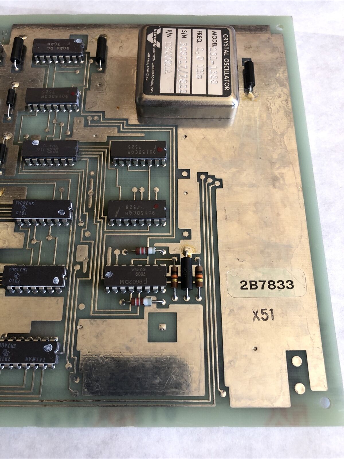 Vectron D3008ma,Foxboro F7729b,2B7833,D3001yg,231-1388 Crystal Pcb Board ,Ba
